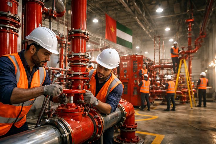 fire fighting system installation company uae