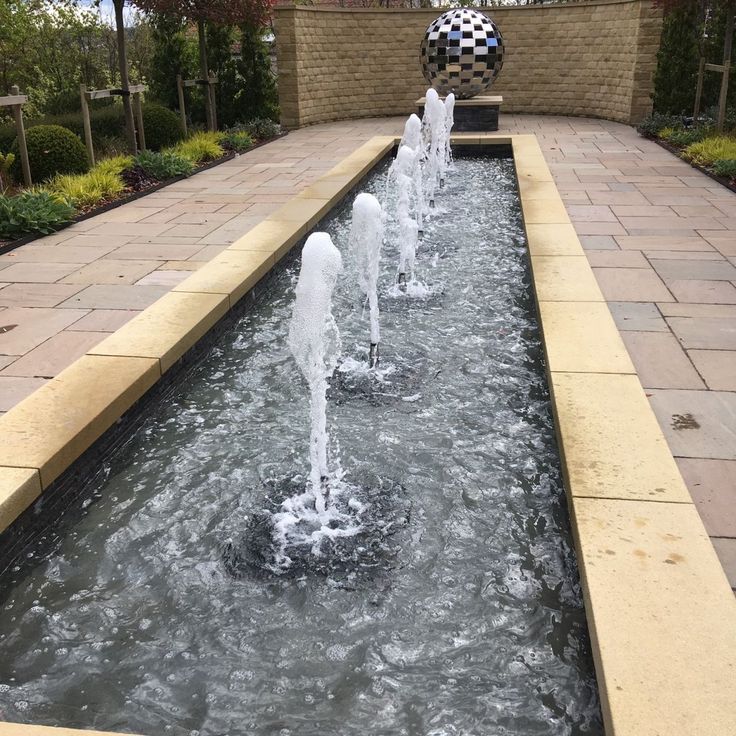shallow pool water features