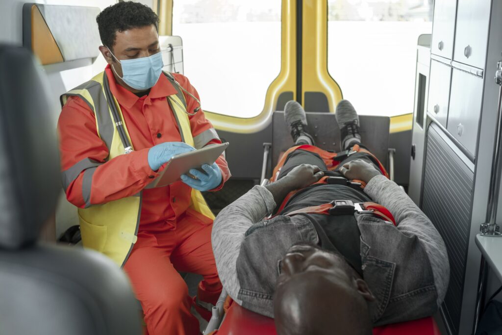 high angle paramedic holding tablet (1)